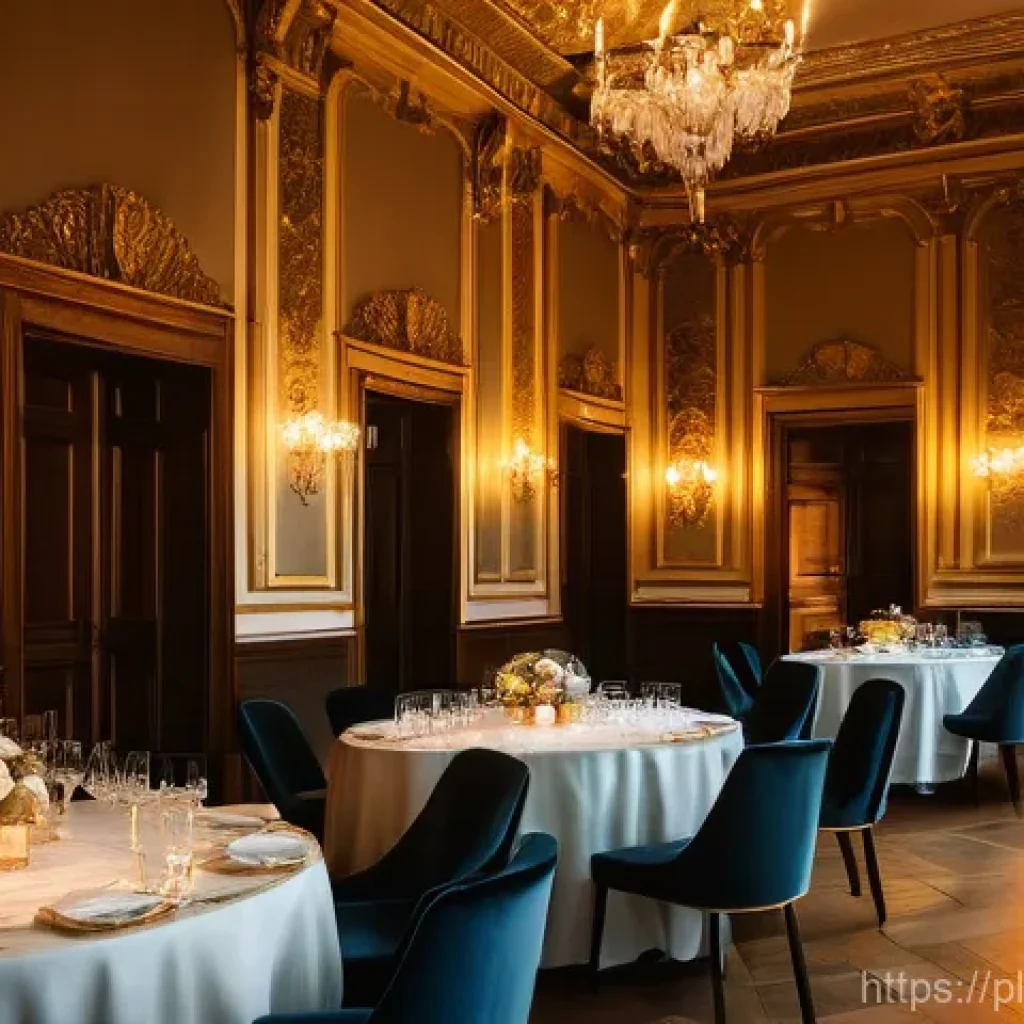 공연기획사의 예술적 감각 키우기 - A sophisticated and intimate evening event taking place in a beautifully restored, historic ballroom...