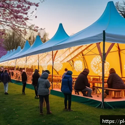 Home 33 공연기획사의 시즌별 업무 차이 - A vibrant outdoor spring event in a Polish park during daytime, featuring a diverse group of people ...
